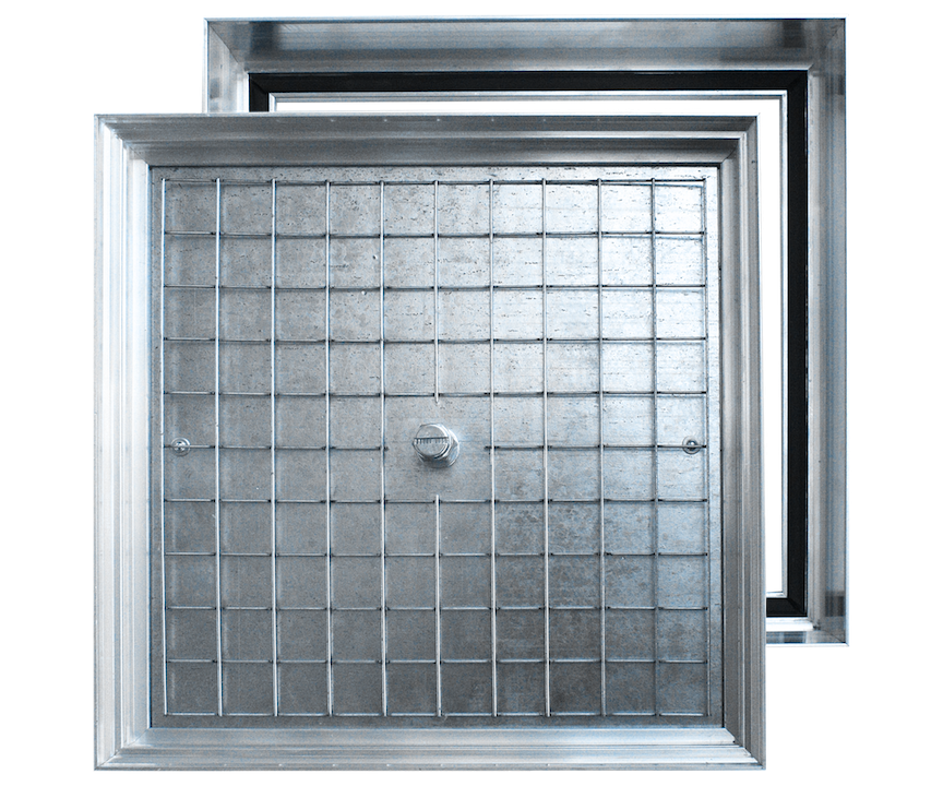 Напольный люк Alkraft Инспектор 80x80 детальное фото