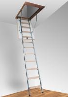 Лестница чердачная металлическая ASTARK 85x60x260 детальное фото