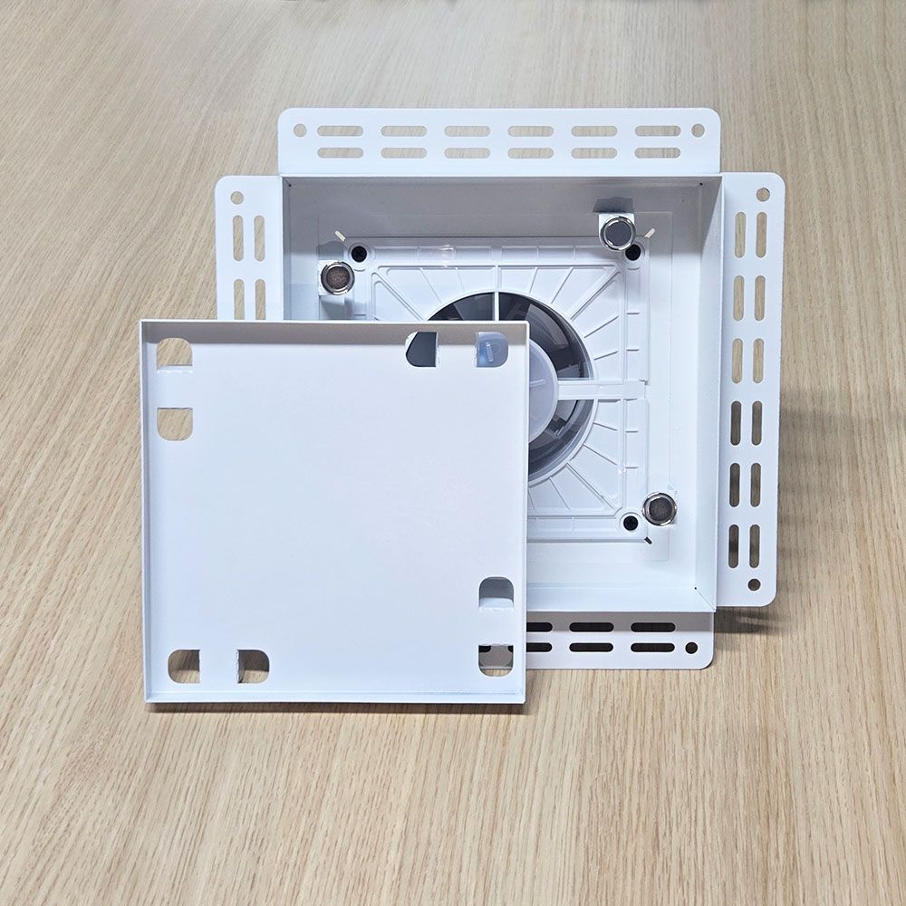 Вентиляционная решетка VRW 200x200 Tile / SLIM 4CMR (белая) детальное фото