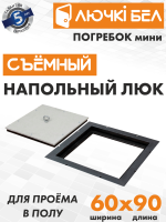 Напольный люк со съемной крышкой Погребок Мини 60х90 детальное фото