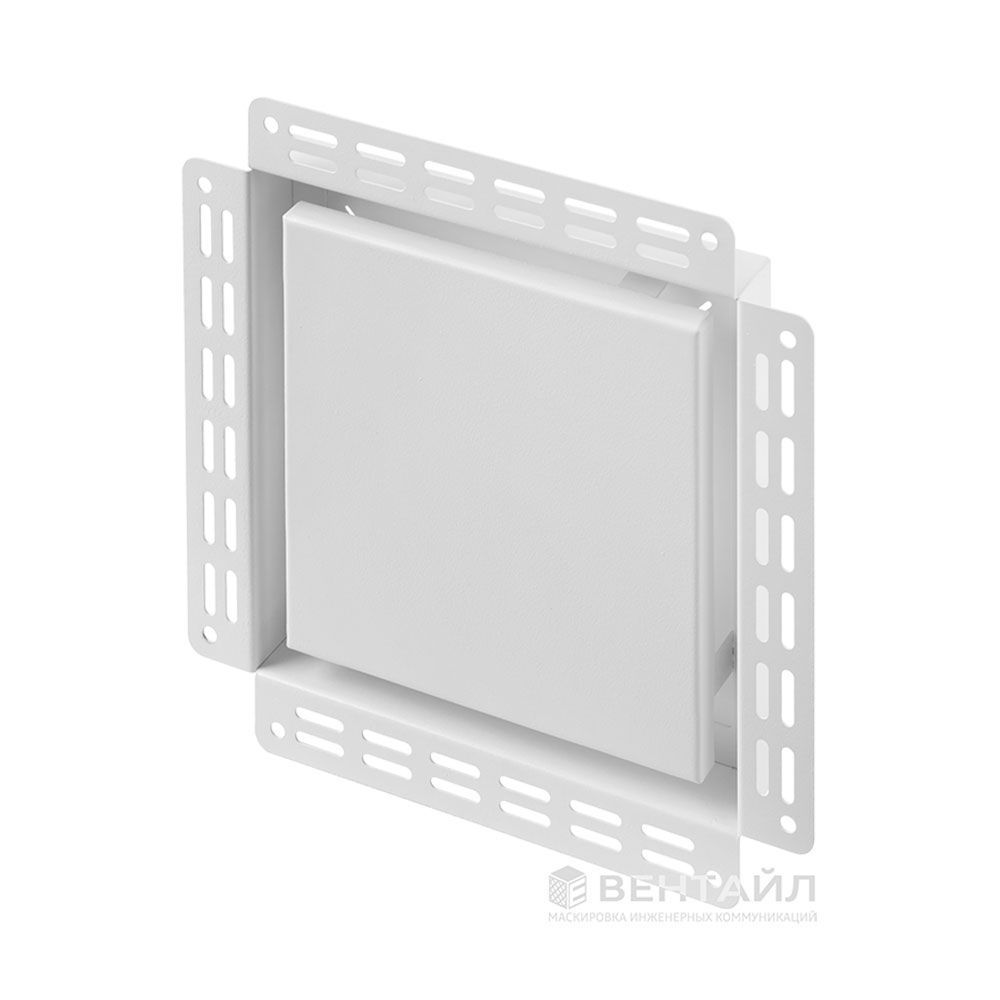 Решетка под покраску Вентайл Дизайн-У 240x240 белая (для вентилятора D125) детальное фото