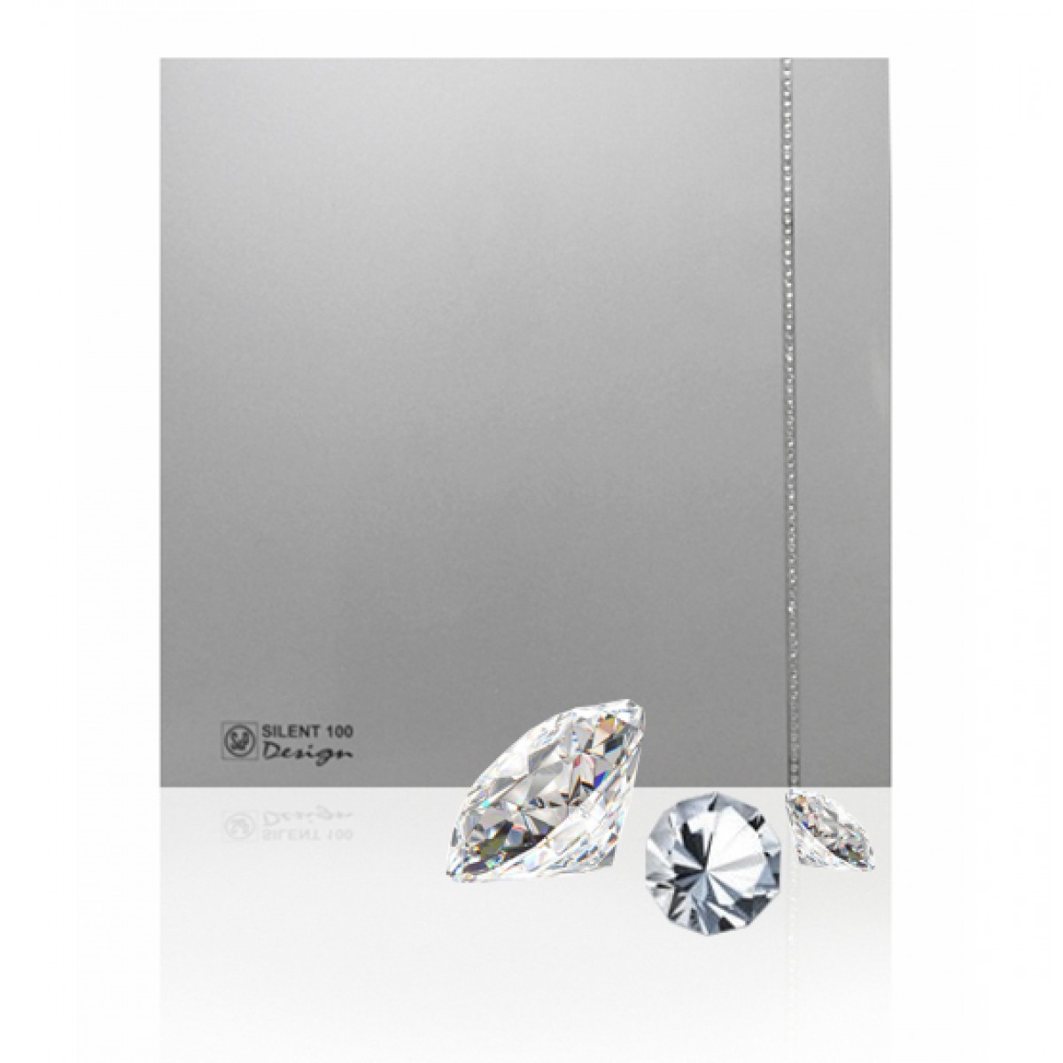 Вентилятор SILENT-100 CZ SILVER DESIGN SWAROVSKI детальное фото