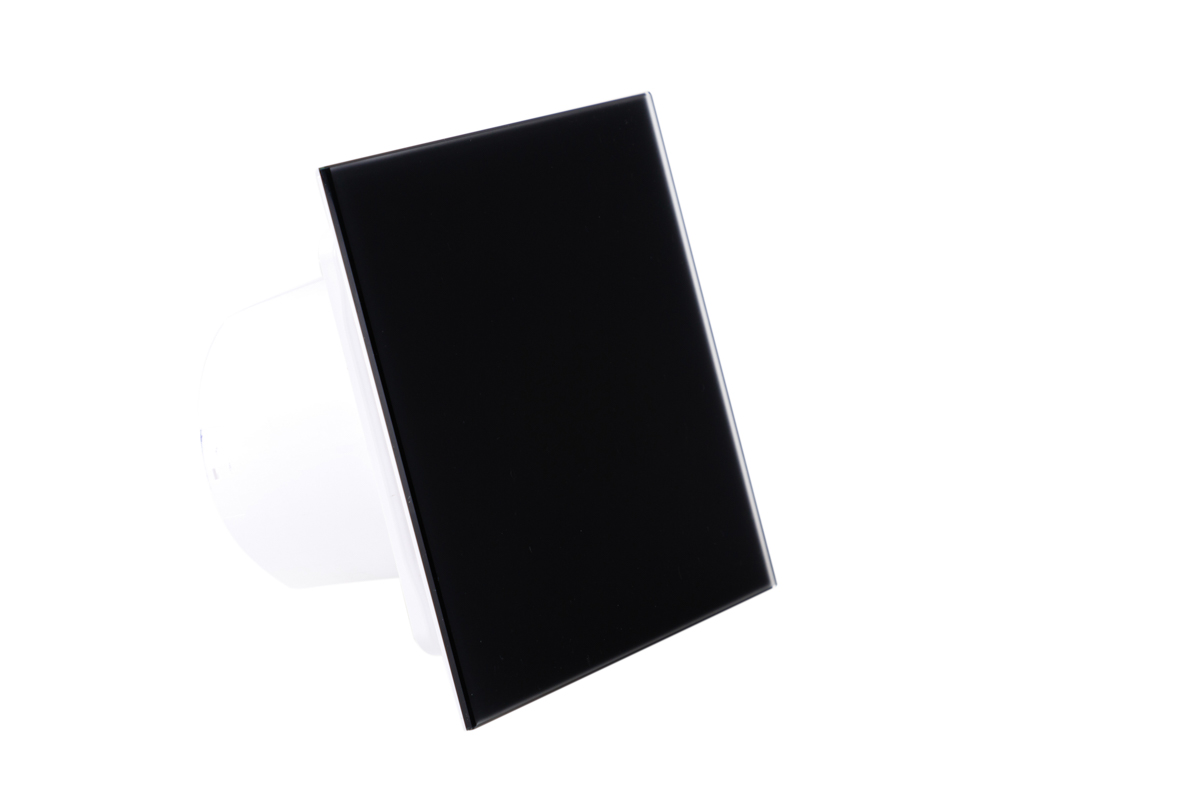 Вентилятор вытяжной Awenta System+ Turbo 100 Trax Glass Czarny Mat / KWT100-PTGB100M детальное фото